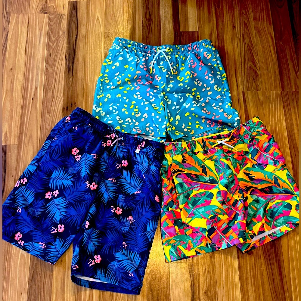 Set of 3 boys swim trunks sz Large-husky